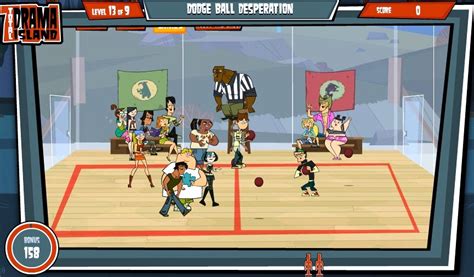 total drama island totally interactive|total drama island dodgeball game.